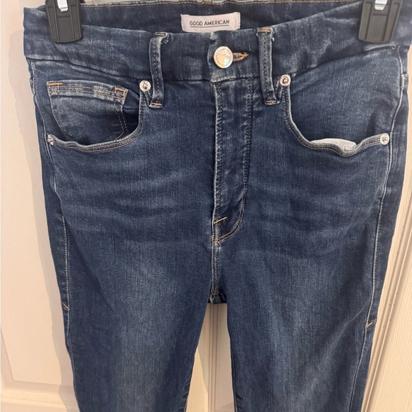 Good American Good Legs Skinny Crop Jeans Womens 4 27 High Rise Stretch - Picture 5 of 15